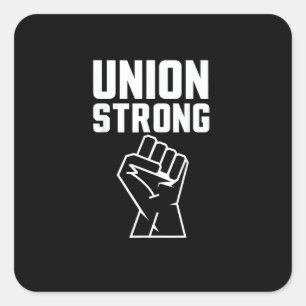 Sticker Carré Union Fière Union Solide Solidarité Soutenir Nos N