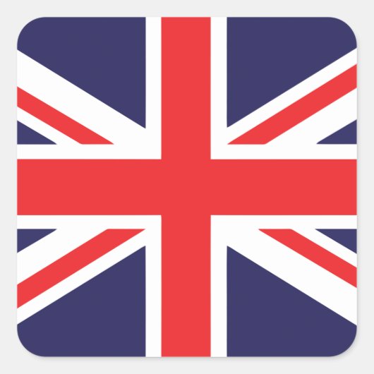 Sticker Carré Union Jack (Devant)