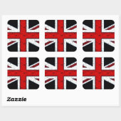 Sticker Carré Union Jack robuste (Feuille)