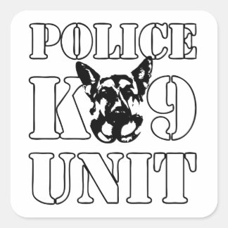 Sticker Carré Unité de la police K-9