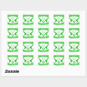 Sticker Carré Unité d'intervention de Zombie Apocalypse (Feuille)