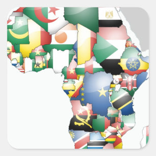 Sticker Carré United by Colors : Une célébration de l'Afrique da