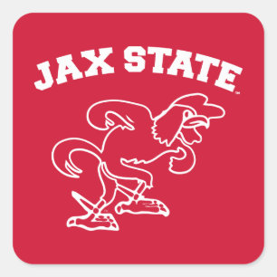 Sticker Carré Université d'État de Jacksonville JAX State Gameco