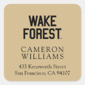 Sticker Carré Université Wake Forest | Wake Forest (Devant)