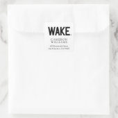 Sticker Carré Université Wake Forest | Wordmark Wake (Sac)