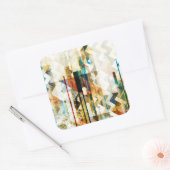 Sticker Carré Urbain Chevron II (Enveloppe)