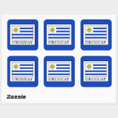 Sticker Carré Uruguay (Feuille)