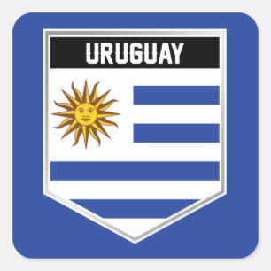 Sticker Carré Uruguay - Bouclier