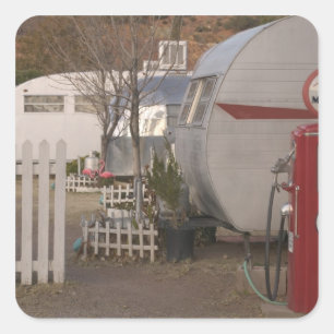 Sticker Carré USA, Arizona, Bisbee : Shady Dell Motel, All