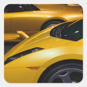 Sticker Carré USA, Californie, Los Angeles : Los Angeles Auto