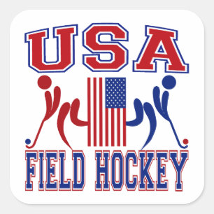 Sticker Carré USA Field Hockey