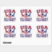 Sticker Carré USA Field Hockey (Feuille)