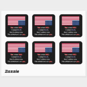 Sticker Carré USA in Distress (Feuille)