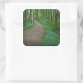 Sticker Carré USA, Michigan. Chemin de Miner's Falls (Sac)