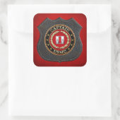Sticker Carré USMC Capt [3D] (Sac)