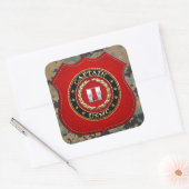 Sticker Carré USMC Capt [3D] (Enveloppe)