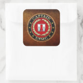 Sticker Carré USMC Capt [3D] (Sac)