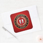 Sticker Carré USMC Capt [3D] (Enveloppe)