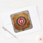 Sticker Carré USMC Capt [3D] (Enveloppe)