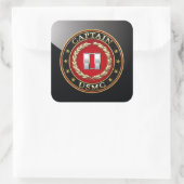Sticker Carré USMC Capt [3D] (Sac)