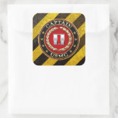 Sticker Carré USMC Capt [3D] (Sac)