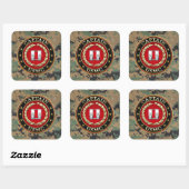 Sticker Carré USMC Capt [3D] (Feuille)