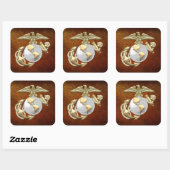 Sticker Carré USMC Eagle, Globe & Ancre (EGA) [3D] (Feuille)