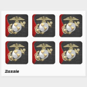 Sticker Carré USMC Eagle, Globe & Ancre (EGA) [3D] (Feuille)