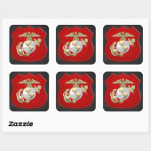 Sticker Carré USMC Eagle, Globe & Ancre (EGA) [3D] (Feuille)