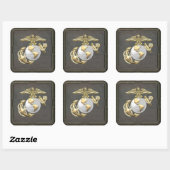 Sticker Carré USMC Eagle, Globe & Ancre (EGA) [3D] (Feuille)