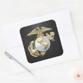 Sticker Carré USMC Eagle, Globe & Ancre (EGA) [3D] (Enveloppe)