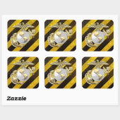 Sticker Carré USMC Eagle, Globe & Ancre (EGA) [3D] (Feuille)