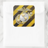 Sticker Carré USMC Eagle, Globe & Ancre (EGA) [3D] (Sac)
