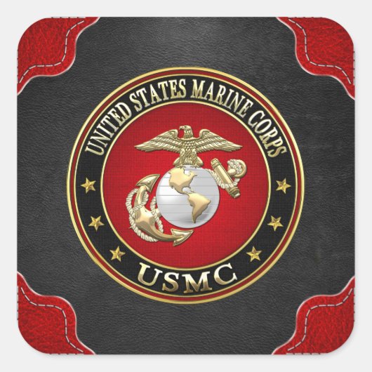 Sticker Carré USMC EGA [édition spéciale] [3D] (Devant)