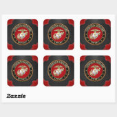 Sticker Carré USMC EGA [édition spéciale] [3D] (Feuille)