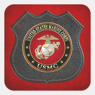Sticker Carré USMC EGA [édition spéciale] [3D]