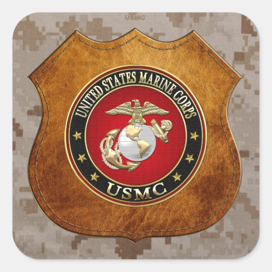 Sticker Carré USMC EGA [édition spéciale] [3D] (Devant)