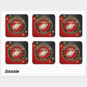 Sticker Carré USMC EGA [édition spéciale] [3D] (Feuille)