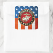 Sticker Carré USMC EGA [édition spéciale] [3D] (Sac)