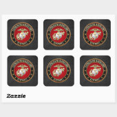 Sticker Carré USMC EGA [édition spéciale] [3D] (Feuille)