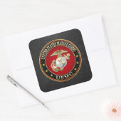 Sticker Carré USMC EGA [édition spéciale] [3D] (Enveloppe)