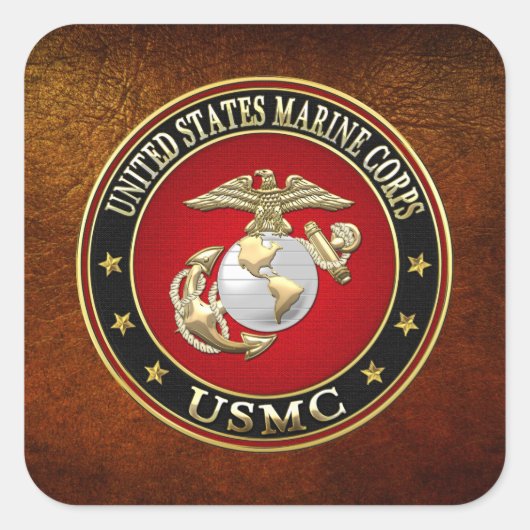 Sticker Carré USMC EGA [édition spéciale] [3D] (Devant)