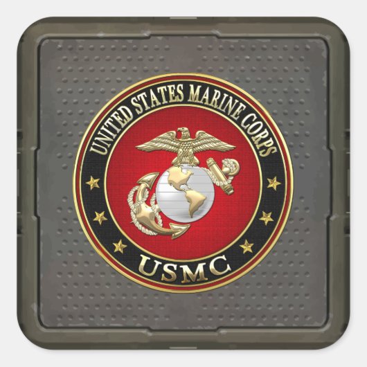 Sticker Carré USMC EGA [édition spéciale] [3D] (Devant)
