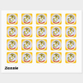 Sticker Carré USMC Fière amie (Feuille)