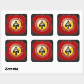 Sticker Carré USMC Opérations spéciales (MARSOC) [3D] (Feuille)