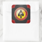Sticker Carré USMC Opérations spéciales (MARSOC) [3D] (Sac)