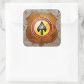 Sticker Carré USMC Opérations spéciales (MARSOC) [3D] (Sac)