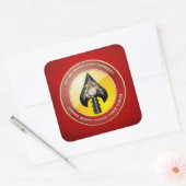 Sticker Carré USMC Opérations spéciales (MARSOC) [3D] (Enveloppe)