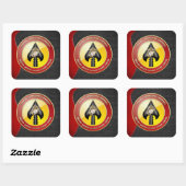 Sticker Carré USMC Opérations spéciales (MARSOC) [3D] (Feuille)