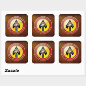 Sticker Carré USMC Opérations spéciales (MARSOC) [3D] (Feuille)